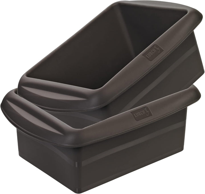 Lurch 585011 FlexiForm Batzen 2 er Set / 2 Brotbackformen Kastenformen aus 100% BPA-freiem Platin Si