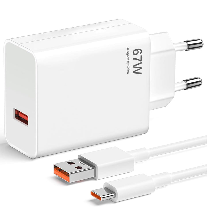 67W USB Ladegerät Netzteil mit Typ C Ladekabel 6A für Xiaomi 15 14 Ultra/14/14T/13T/13/13 Lite,Redmi