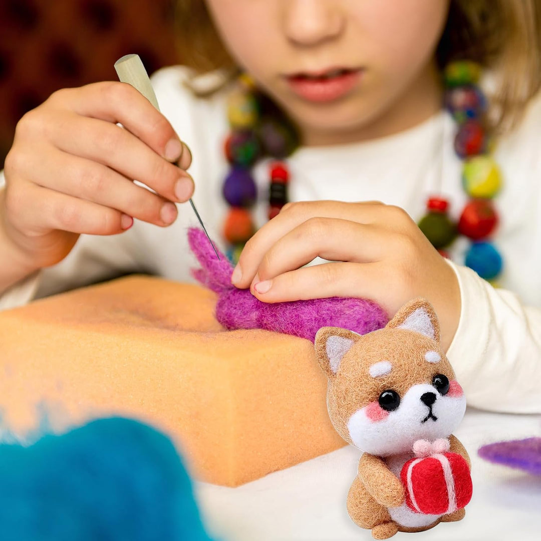 selliner Filz Set, Nadelfilz Set mit 40 Farben Filzwolle Roving,Komplettes Filzset für Anfänger mit
