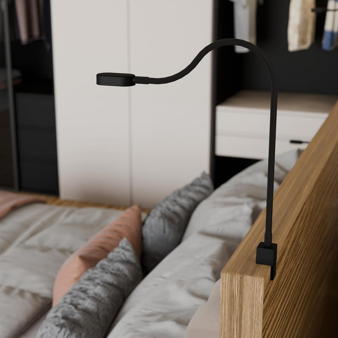 kalb I Ilios LED-Bettleuchte/Leseleuchte mit USB-C, Wand- und Winkelmontage, Flexibler Arm, dimmbar,
