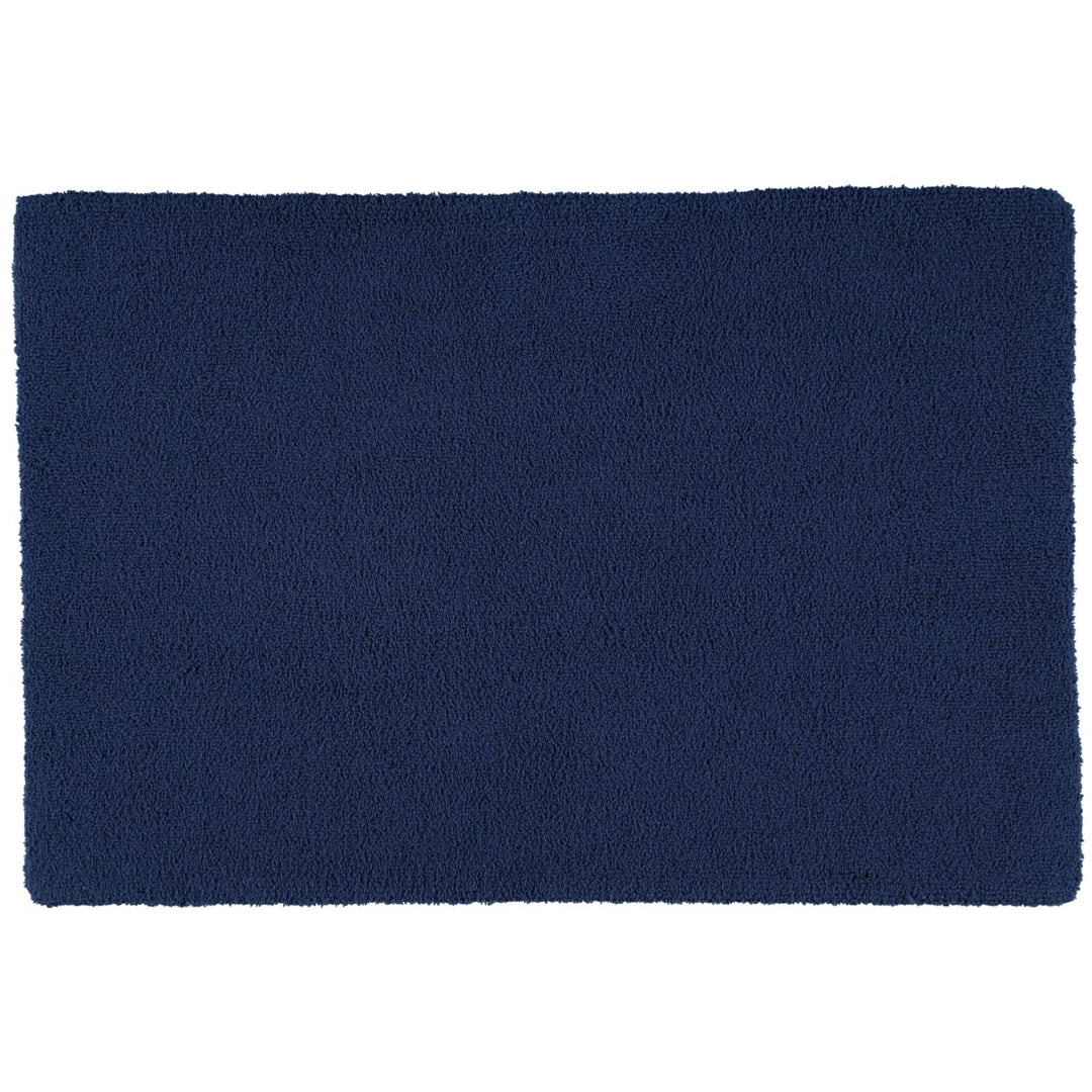 Rhomtuft Badteppiche Square Kobalt - 84 Toilettenvorlage mit Ausschnitt 55x60 cm, Toilettenvorlage m