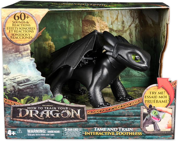 Dreamworks How to Train your Dragon, Interaktive Drachenfigur Ohnezahn mit Licht- und Soundeffekten