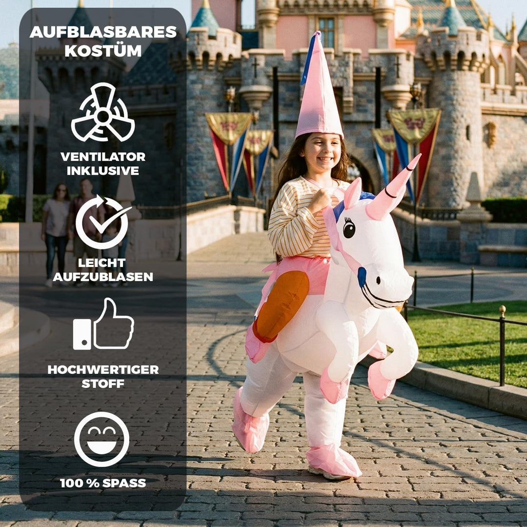 Aufblasbares Kostüm für Kinder | Kostüm für die Kostümparty | Aus strapazierfähigem Polyester - Ange