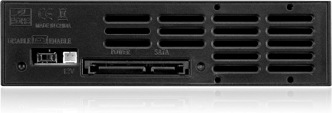 Icy Box IB-158SSK-B Wechselrahmen für 1x 3,5" (8,9 cm) SATA Festplatte für 1x 5,25" Schacht, SATA II