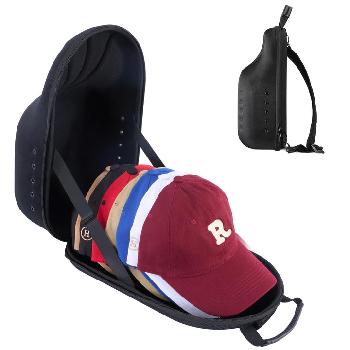 ProCase Baseball Cap Organizer Kappen Reise Case Hat Carrier Aufbewahrungstasche für 6-7 Caps Huthal