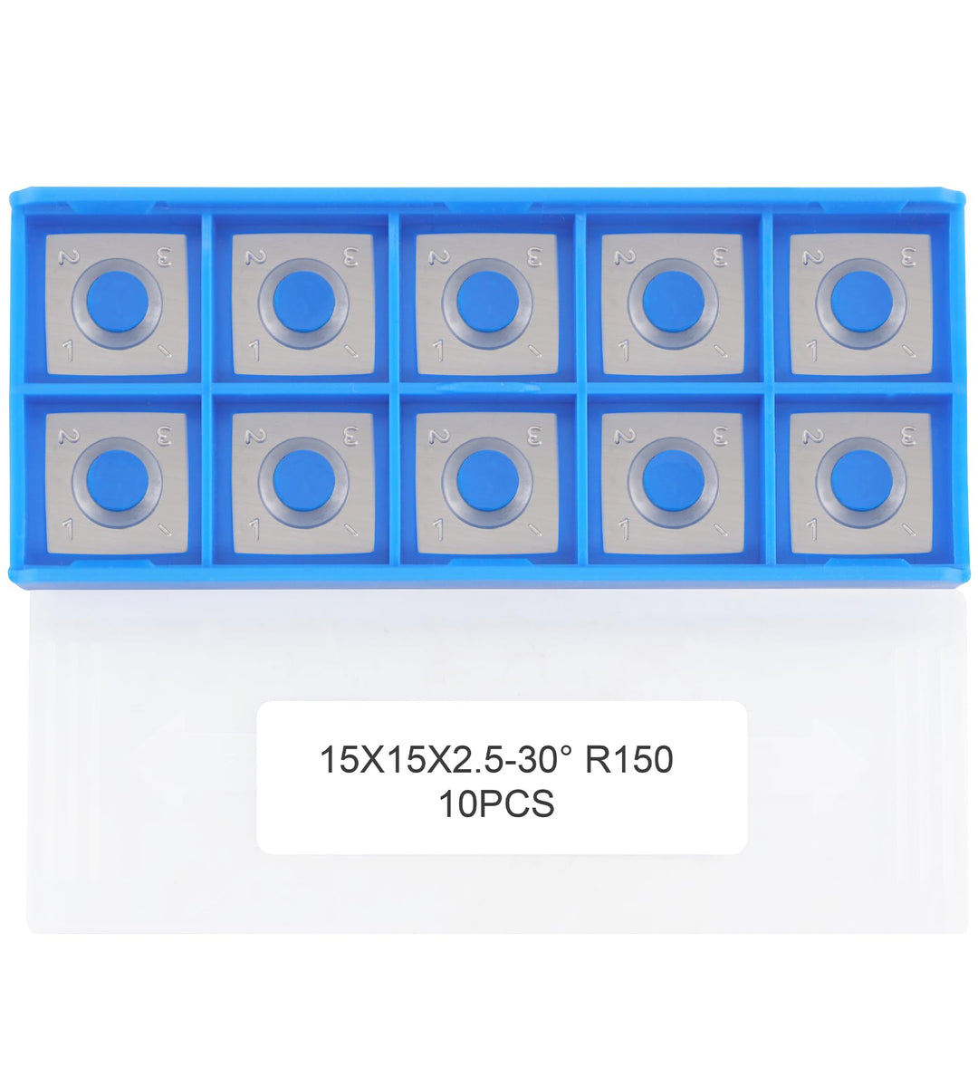 CDBP HM Vorschneid-Wendeplatten 15x15x2,5mm mit R150 Radius Schneidekante für Schaftfräser-Fräswerkz
