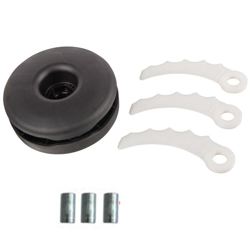 Rasentrimmer Kunststoff Klingenkopf Set für Makita 198383-1 DUR UR Trimmer, Klingenkopf mit 3 Stück
