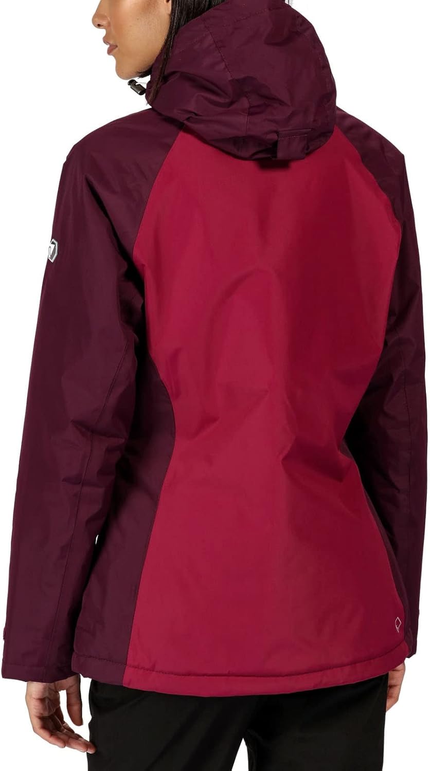 Regatta Damen Voltera Protect Waterproof Taped Seams Heated Hooded Jacket Jacke M Violett/Pflaume, M