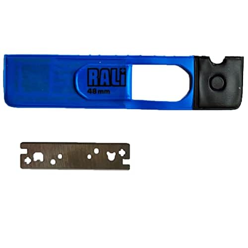 RALI 48mm Wolframkarbid-Hobelmesser Ersatz für RALI 105, 220 und 260 Hobel | Umkehrbare Bi-Cut-Kling