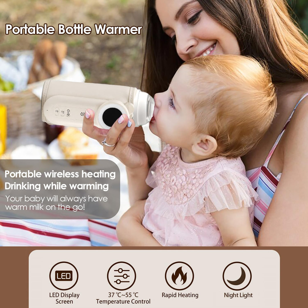 Cozytots Flaschenwärmer Baby Unterwegs Matchild Flaschenwärmer to go akku USB Thermoskanne mit tempe