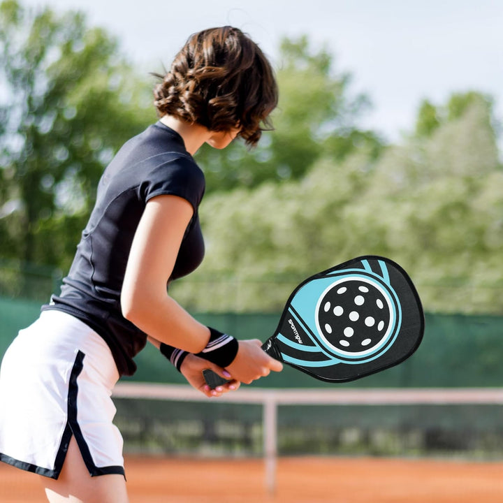 SPORTNOW Pickleball Paddles Set Schläger Set mit 4 Schlägern, 4 Bällen, Ergonomisch Griff Tasche, Pa