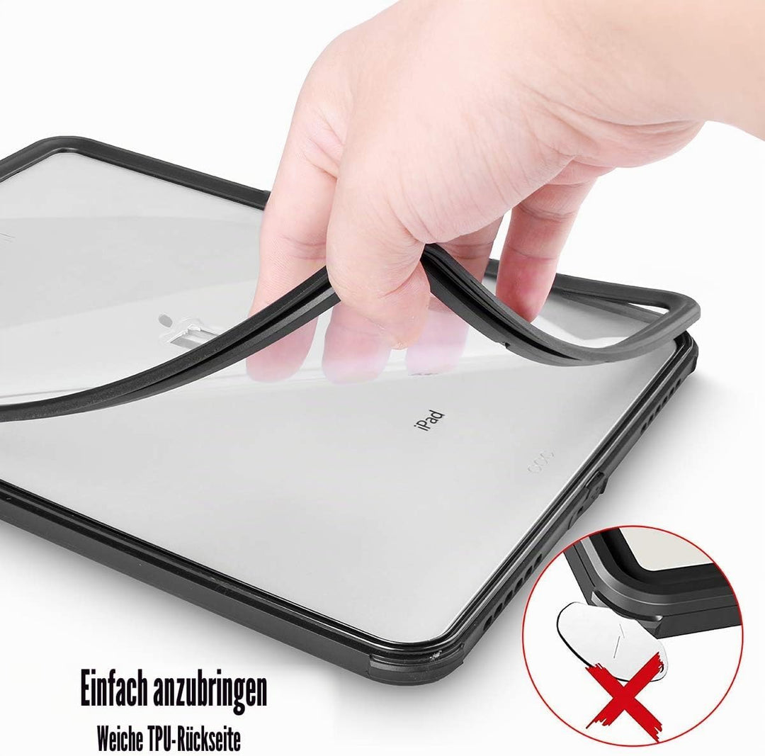 AICase Hülle für IPad Pro 12.9 Zoll 2018 Wasserdichte Hülle mit Kickstand Lanyard,360 Rundum Schutz