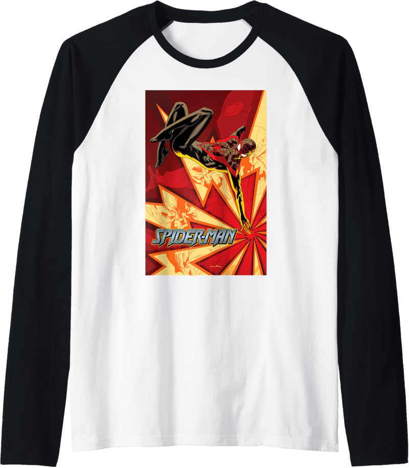 Marvel Spider-Man Action Shot Poster Raglan