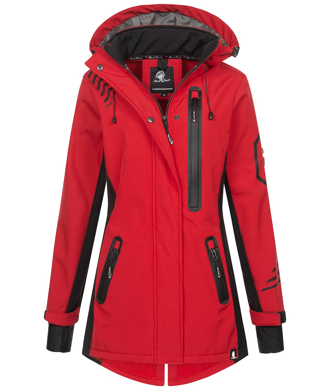 Rock Creek Damen Softshell Jacke Mantel D-491 XS Rot, XS Rot