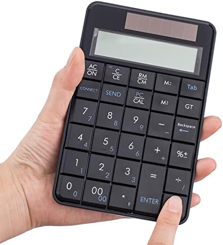 VBESTLIFE 2.4G USB Wireless 2 In 1 29 Tasten numerische Tastatur,Tastatur &amp; Taschenrechner mit LCD D