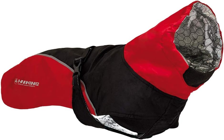 Croci Hiking Hundemantel, wasserdicht, für Hunde, feuchtigkeitsregulierendes Futter, Nanga Red, Grös