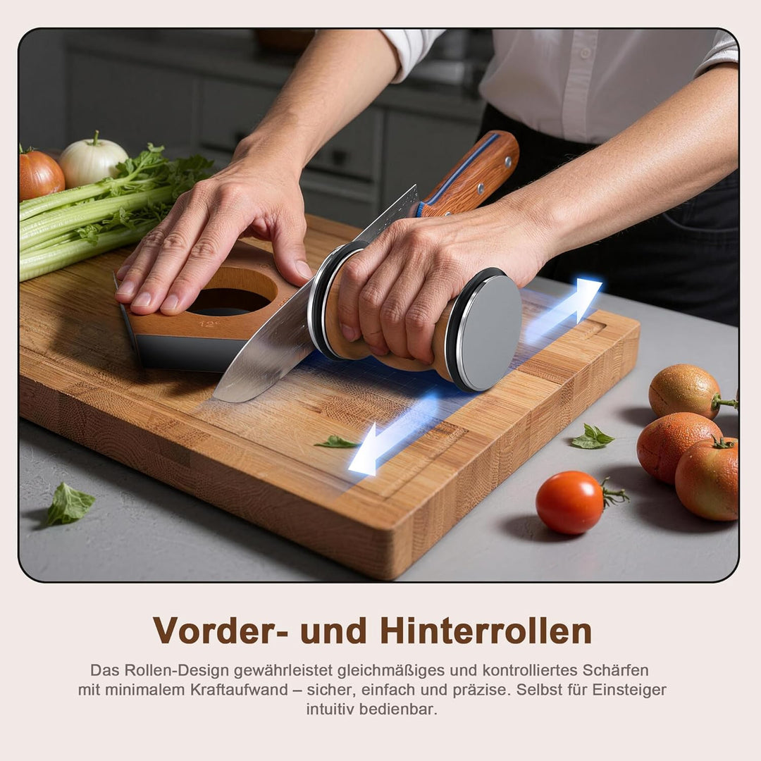 Messerschärfer Profi Mit 12°/15°/17°/19°/22° SchäRfwinkel, Messerschleifer, Knife Sharpener, Schleif