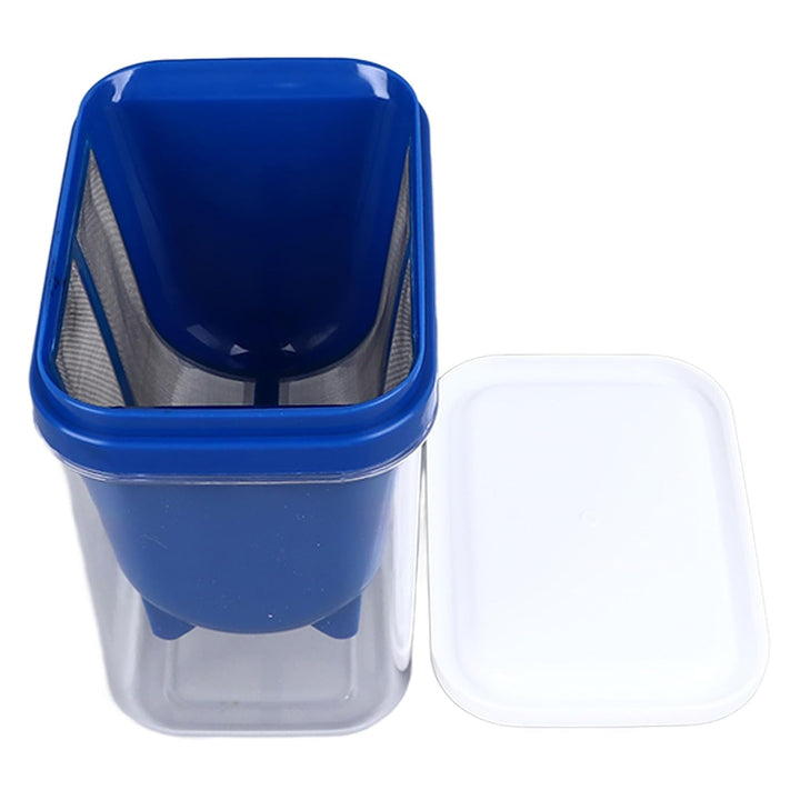 Joghurt-Filtersieb, effizientes feinmaschiges Sieb mit Deckel, Milchsieb-Filtration, Edelstahl, gros