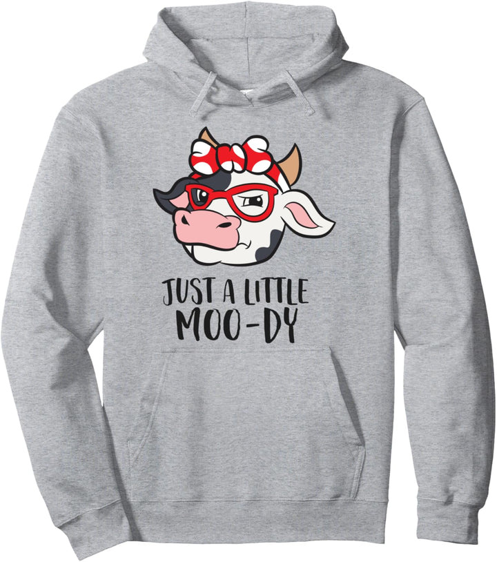 Just A Little Moo-dy Landwirt Bauer Kühe Pullover Hoodie