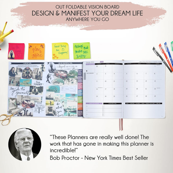 Law of Attraction Terminplaner 2026 – Wochen- & Monatsplaner Januar–Dezember | Life Organizer für Zi