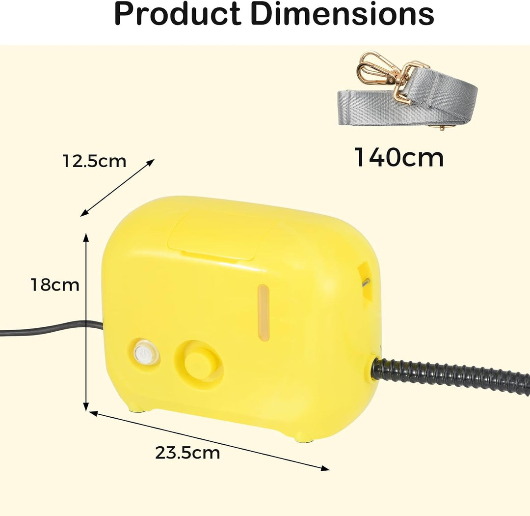 SOARS Dampfreiniger Handgerät mit 11 Zubehör, Dampfdruck: 3 bar, Max. 180 ℃, Leistung: 1600W, Wasser