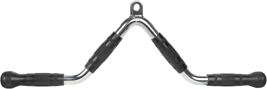 VirtuFit Curlstange Griff - Trizeps Curl-Griff - r, aus Chrom - Trizeps-Griff, Bizeps Curl, Kabelzug