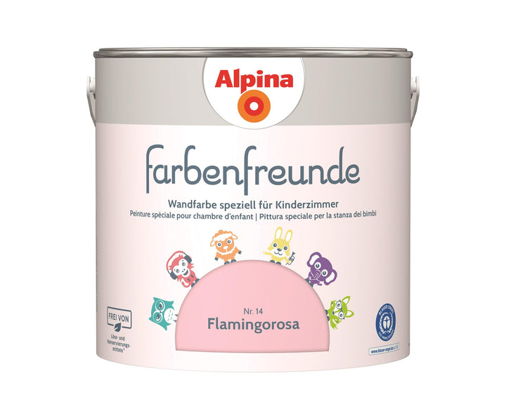 Alpina Farbenfreunde Nr. 14 Flamingorosa 2,5 Liter matt, Flamingorosa
