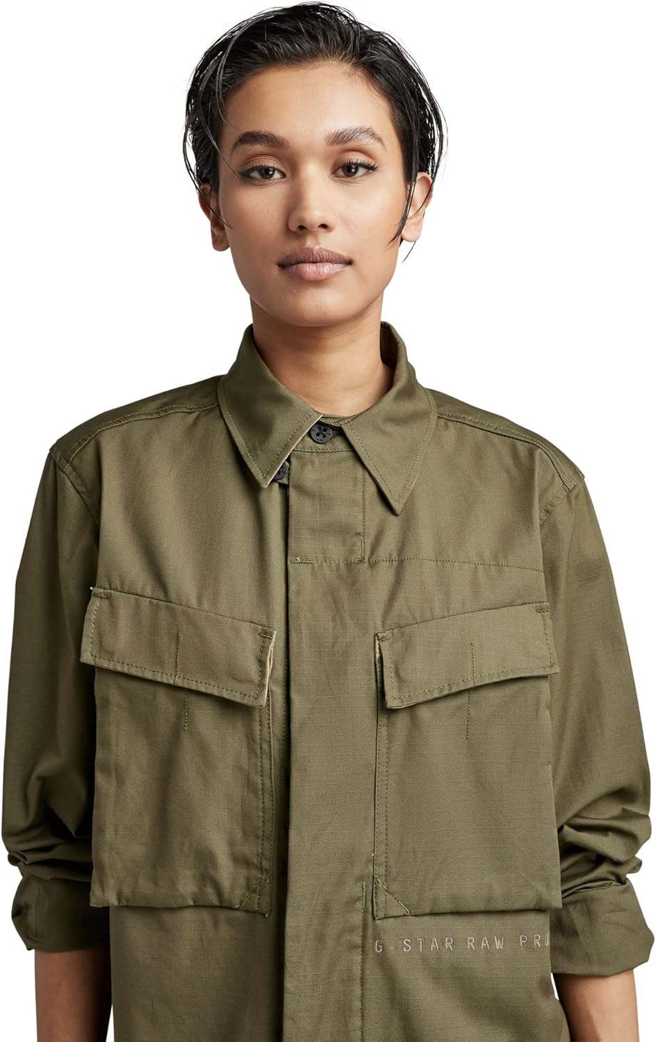 G Star RAW, Herren Mysterious Regular Hemd M Grün (Shadow Olive D21076-9706-b230), M Grün (Shadow Ol