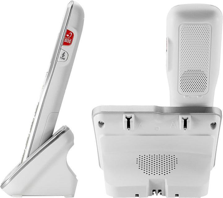 Geemarc Amplidect 595 Photo Duo - Verstärkte Festnetztelefone mit SOS-Funktion, starkem Klingelton u