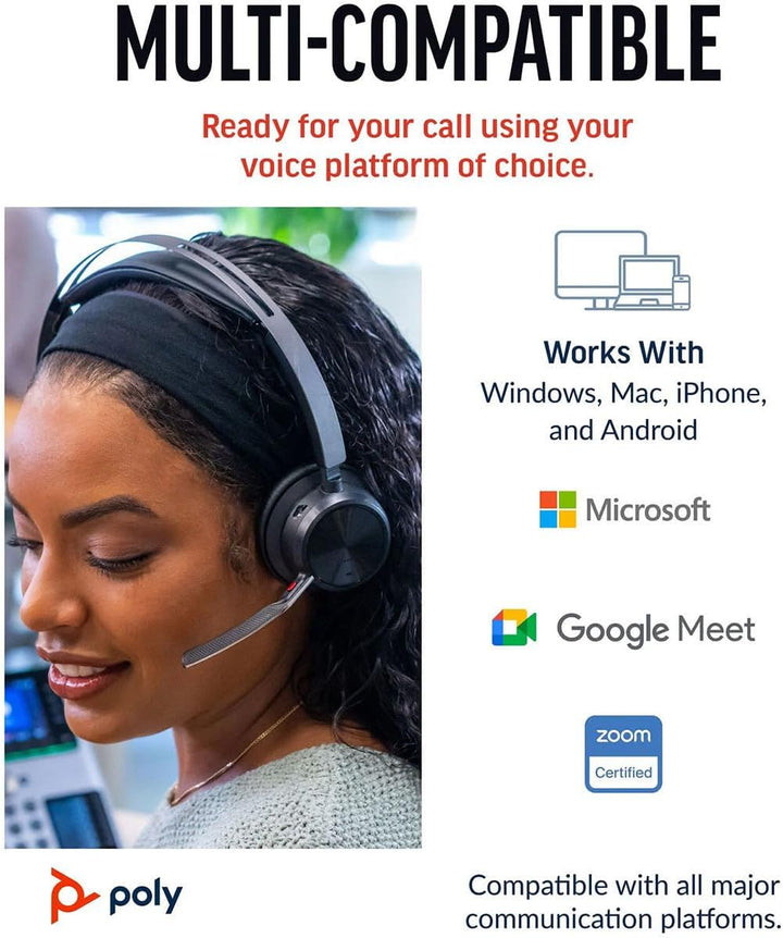 HP Poly Voyager Focus 2 USB-C-C Headset WW Typ C