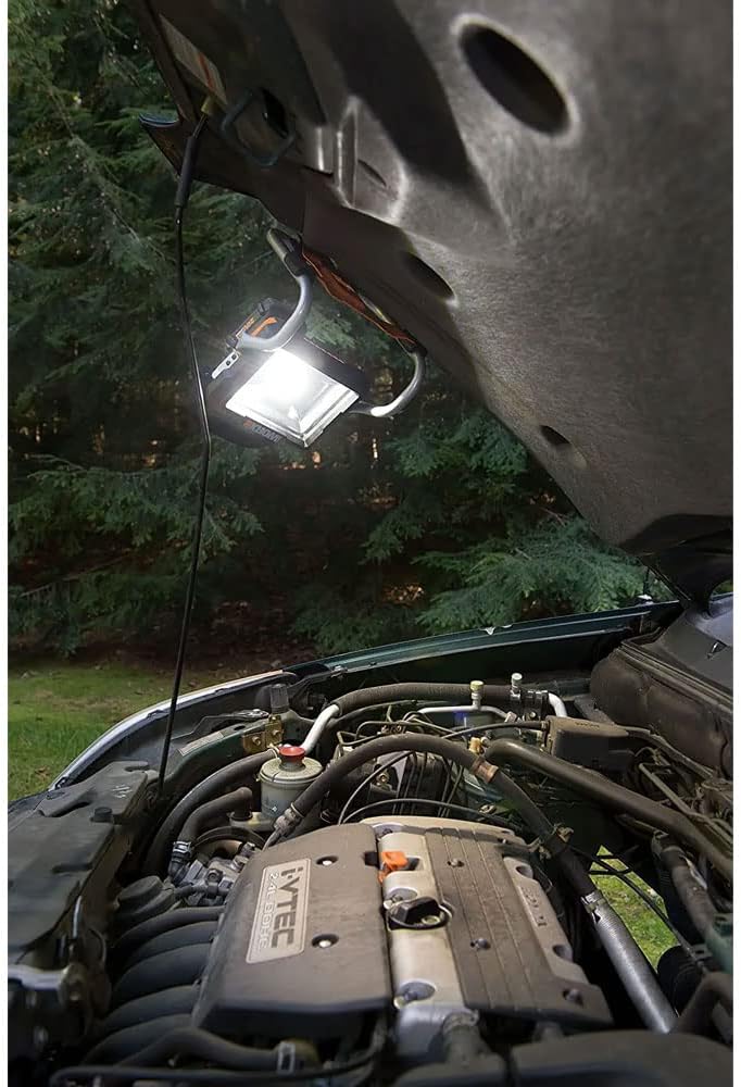WORX WX026.9 LED Akku Arbeitsleuchte 20V – 360 Grad schwenkbarer Baustrahler - mit LED Licht für die