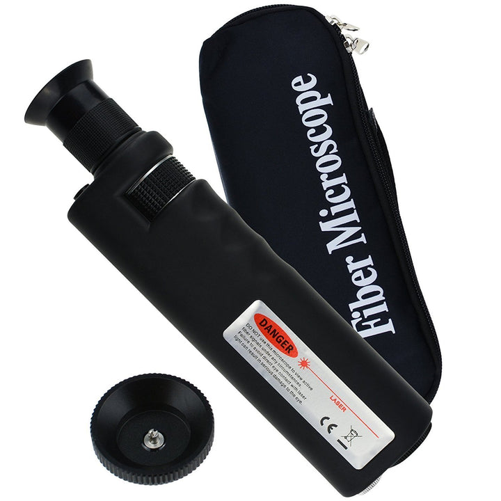 400X Lichtoptischer Hand-Mikroskopprüfer für Koaxialkabel einschliesslich 2,5 mm und 1,25 mm Adapter