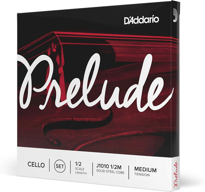 D'Addario J1010-1/2M Prelude Cello Saitensatz Kohlefaserstahl/Nickel 1/2 Medium 1/2 Scale Full Set,