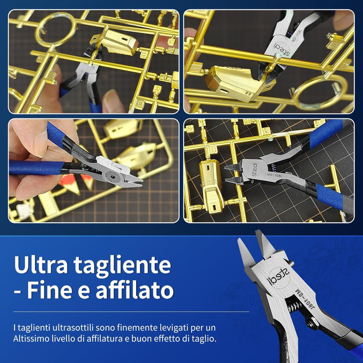 stedi Ultimative Modellzange, [Linke Hand Version] Angusszange Ultradünne einschneidige Hobbyzange f