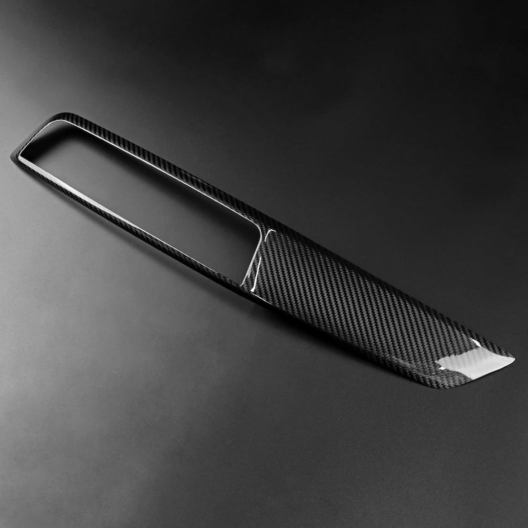 KUNGKIC Hartkohlefaser für BMW Auto Mittelkonsole Co-Pilotin Armaturenbrett Trimmen Abdeckung Aufkle