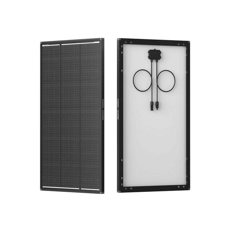 Renogy 120W ShadowFlux Anti-Beschattung N-Typ Solarmodul, PV-Modul 120W 12V 25% Hoch-Effizienz Solar