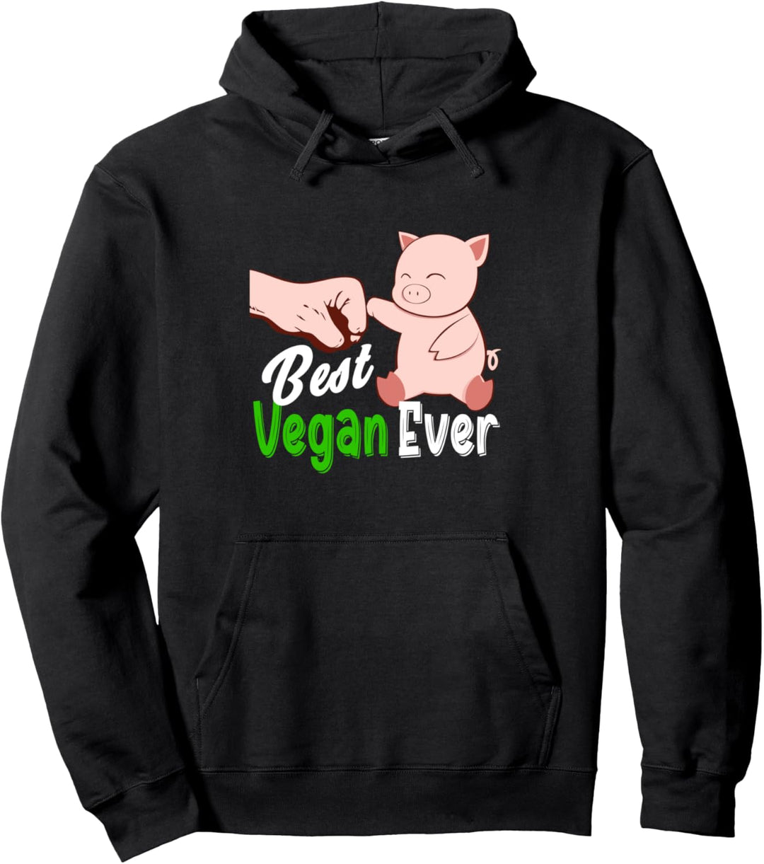 Best Vegan Ever Vegetarier Tierschutz Tierliebe Vegan Pullover Hoodie