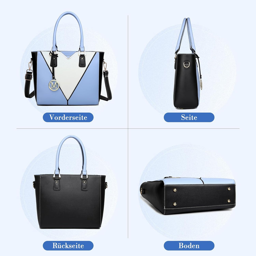 Miss Lulu Handtasche Damen, Taschen Damen, Schultertaschen Damen Shopper Damen Handtaschen Damen V-f
