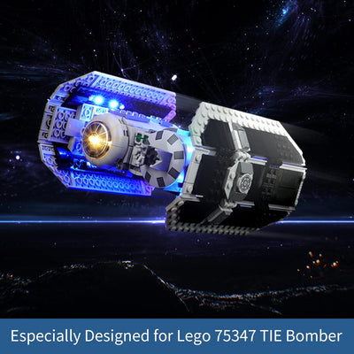 cooldac LED Licht-Kit für Lego 75347 Star Wars TIE Bombe Modellbausatz, Led Beleuchtungs Set Kompati