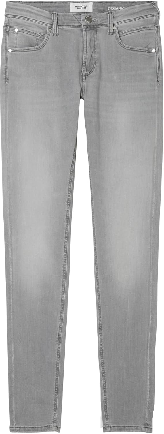 Marc O'Polo Denim Damen Jeanshose mit Stretch-Anteil Slim Fit 25W / 30L Light Grey_multi_05, 25W / 3