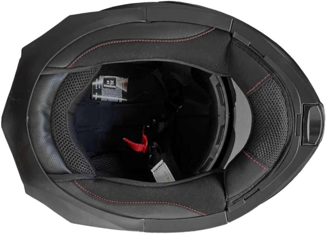 Klapphelm Integralhelm Helm Motorradhelm RALLOX 109 schwarz/matt mit Sonnenblende (S, M, L, XL) Grös