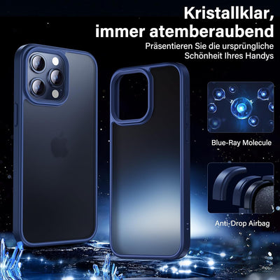 UniqueMe 5-in-1-Set für iPhone 15 Pro Max Hülle, [Nie Vergilbung] Handyhülle für iPhone 15 Pro Max C