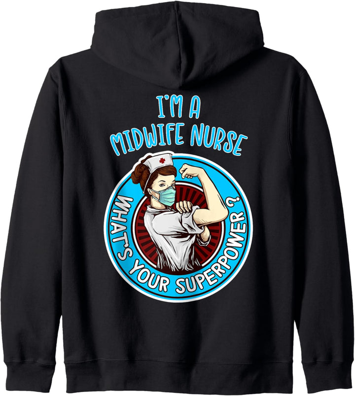 Hebamme Krankenschwester Shirt für Frauen Krankenpflege Kapuzenjacke