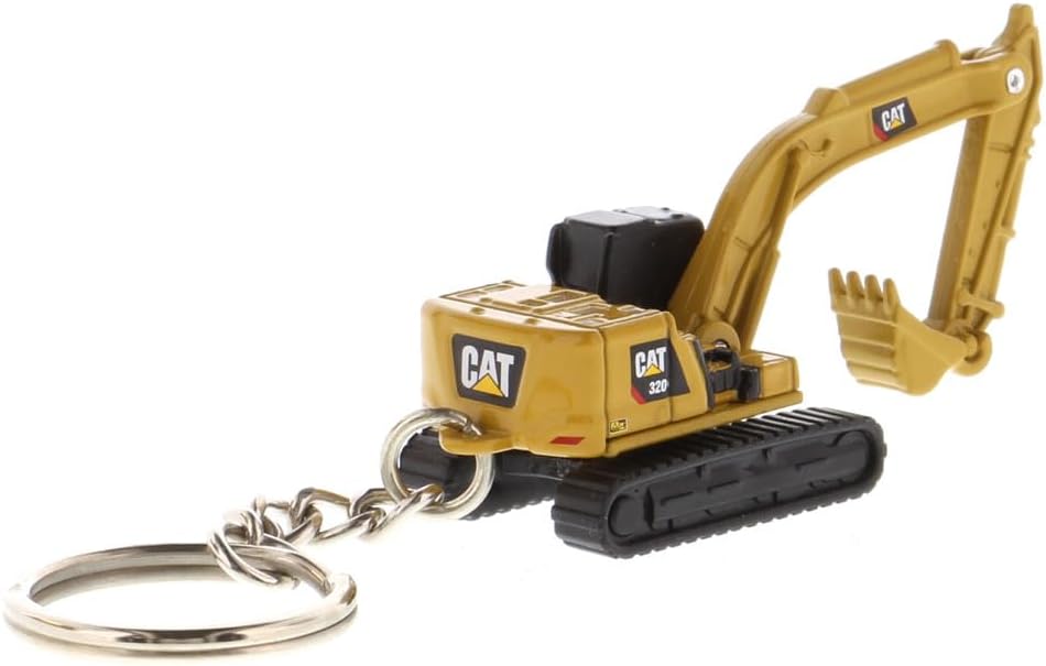Diecast Masters 85981 - Caterpillar Kettenbagger 320 als Schlüsselanhänger, detailgetreues Metall CA
