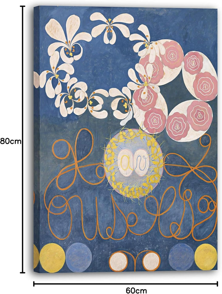 Printed Paintings Leinwand (60x80cm): Hilma af Klint - The Ten Largest, No 1 (1907) 60x80 cm, 60x80