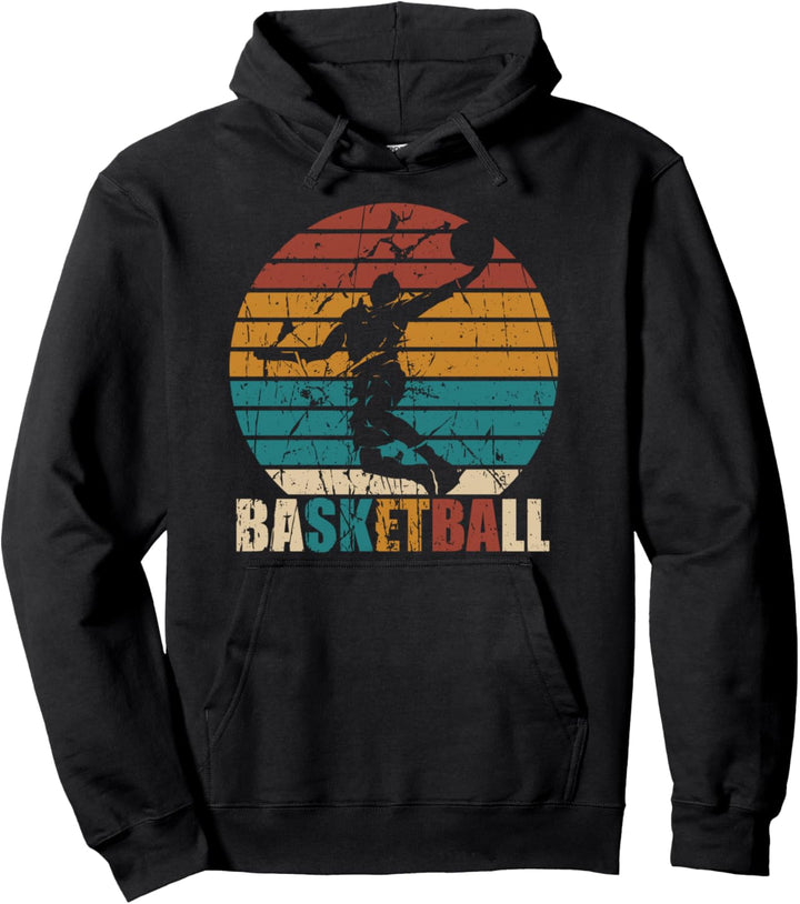 Basketball Vintage Basketball Geschenkidee Slam Dunk Pullover Hoodie