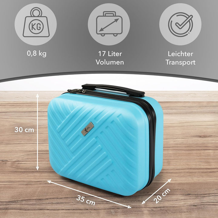 Xonic® Design Kosmetikkoffer aus ABS Hartschale – Robustes Beautycase als Handgepäck - Kosmetiktasch