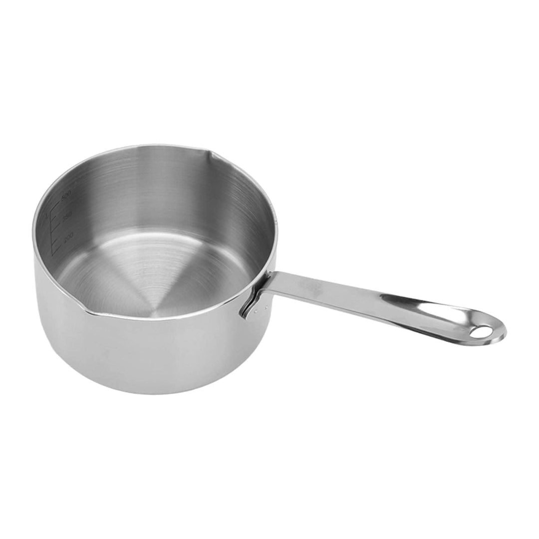 Edelstahl Mini Sauce Pfanne, 350/500ML kleiner Topf Sauce Cup Sauce Topf mit langem Griff Butter War