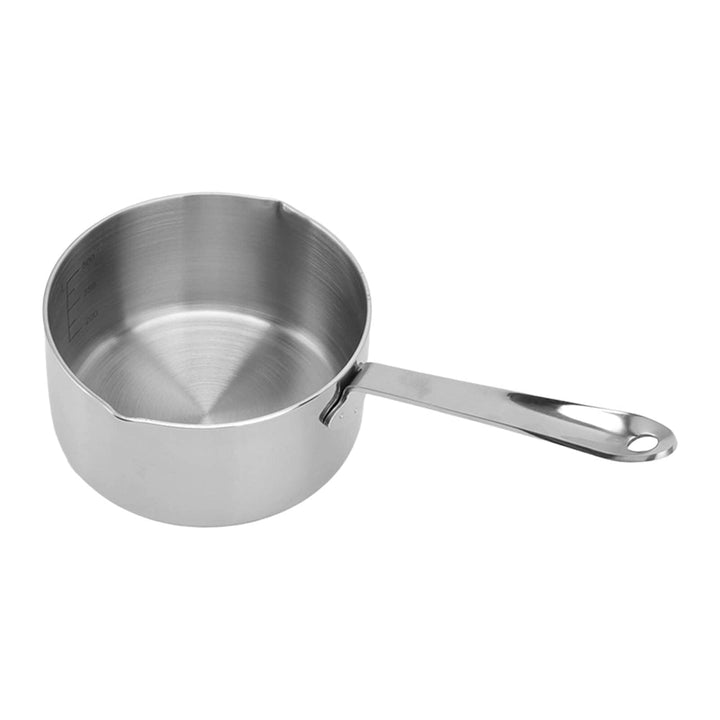 Edelstahl Mini Sauce Pfanne, 350/500ML kleiner Topf Sauce Cup Sauce Topf mit langem Griff Butter War