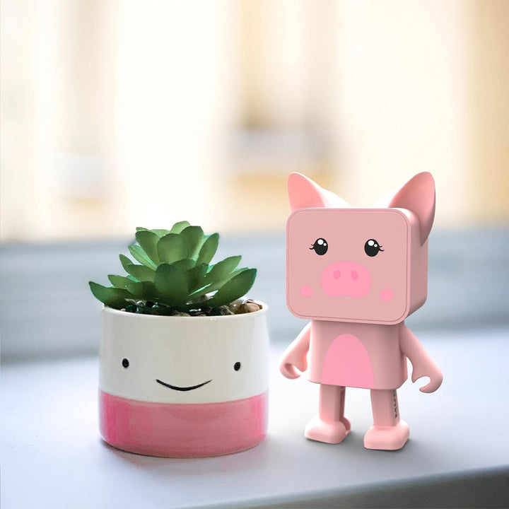 Bluetooth-Lautsprecher Tanzendes Schwein - Kleiner Tragbarer Lautsprecher - Leistungsstarke Boxen -